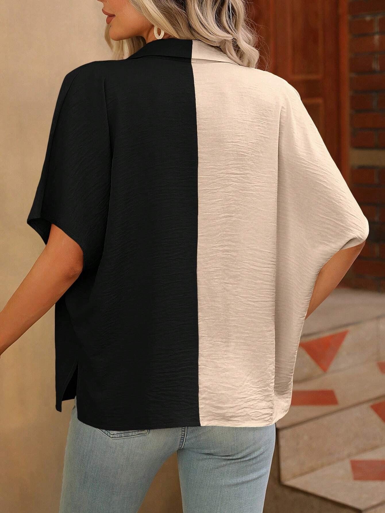 alonic 2 Ton Cap Sleeve Western Top Shirt