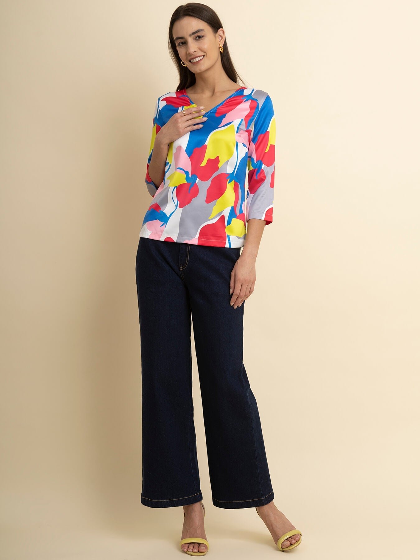 Alonic Fab Multi color Top For Girls And Women